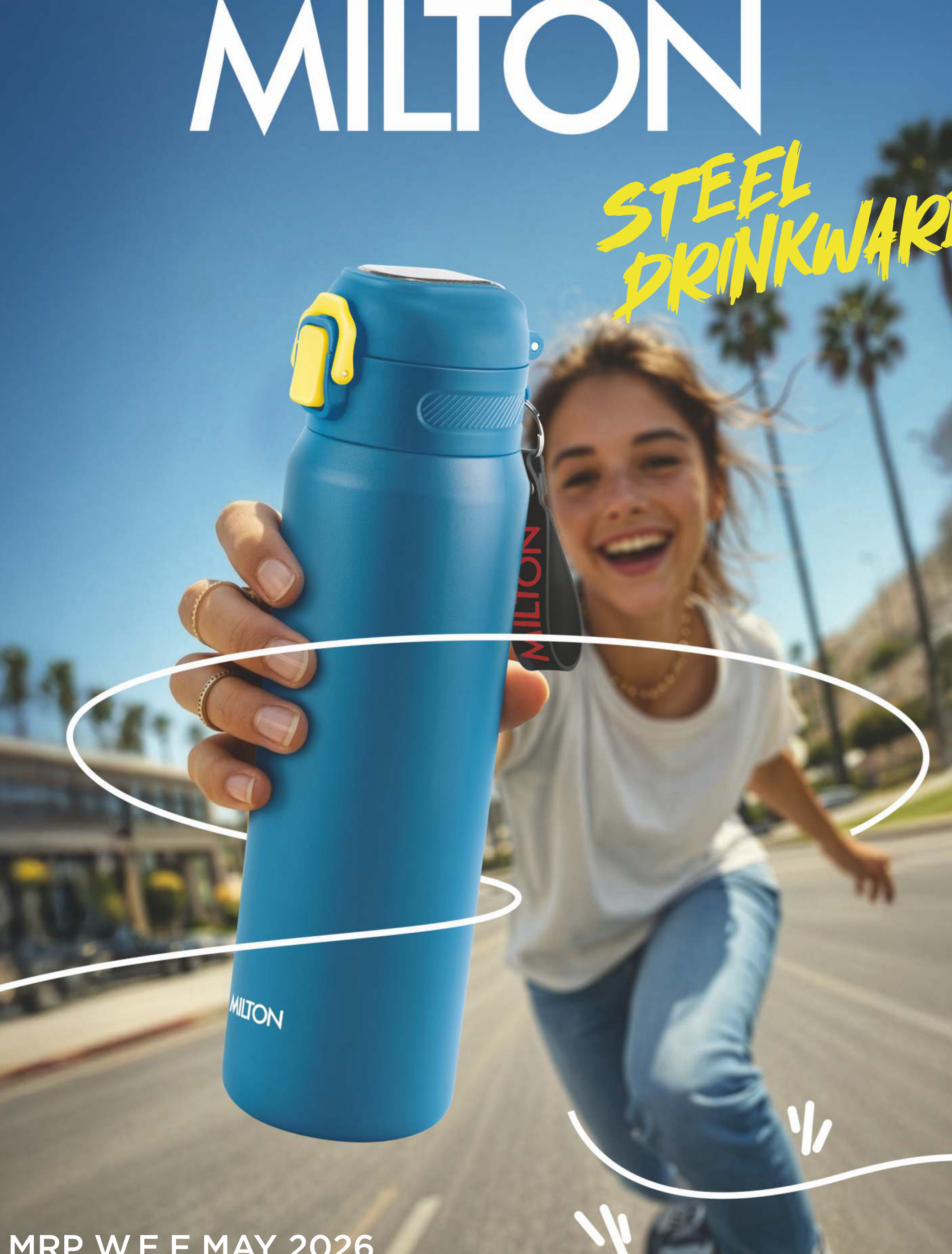Milton Thermosteel Flip N Sip Water Bottle 750ml