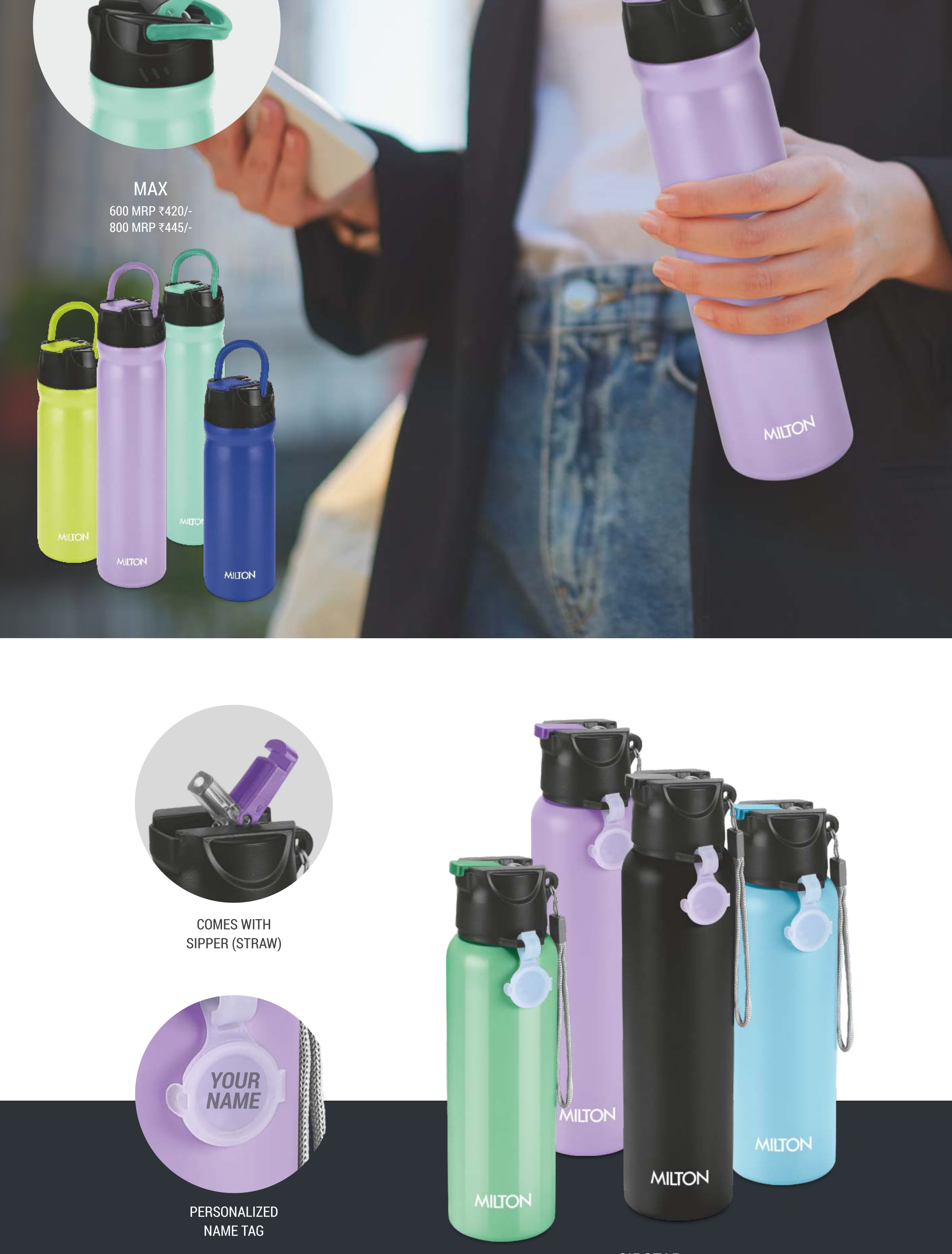 Milton Optima Vacuum Insulated Flask 1000ml