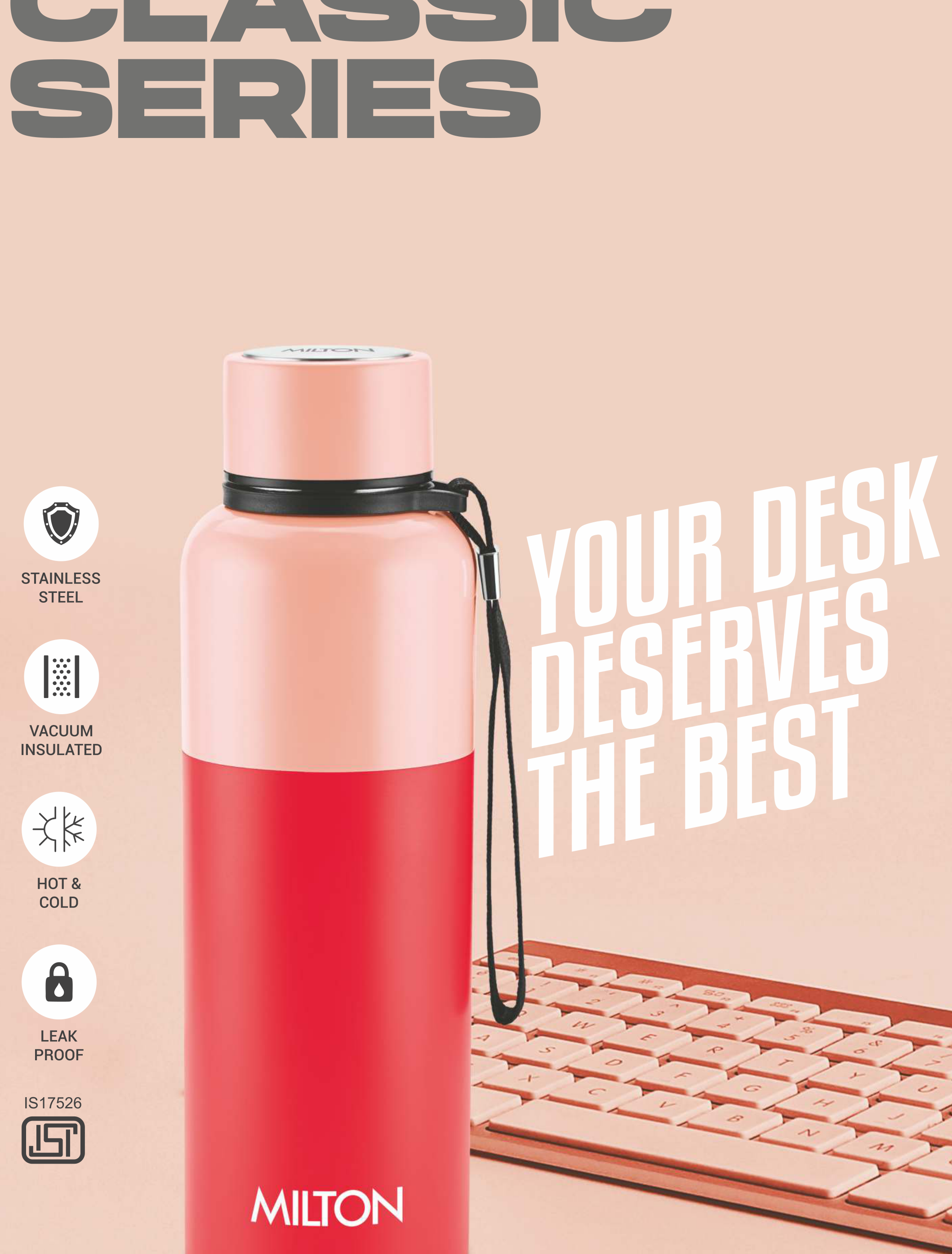 Milton Handy Thermo Stainless Steel Bottle