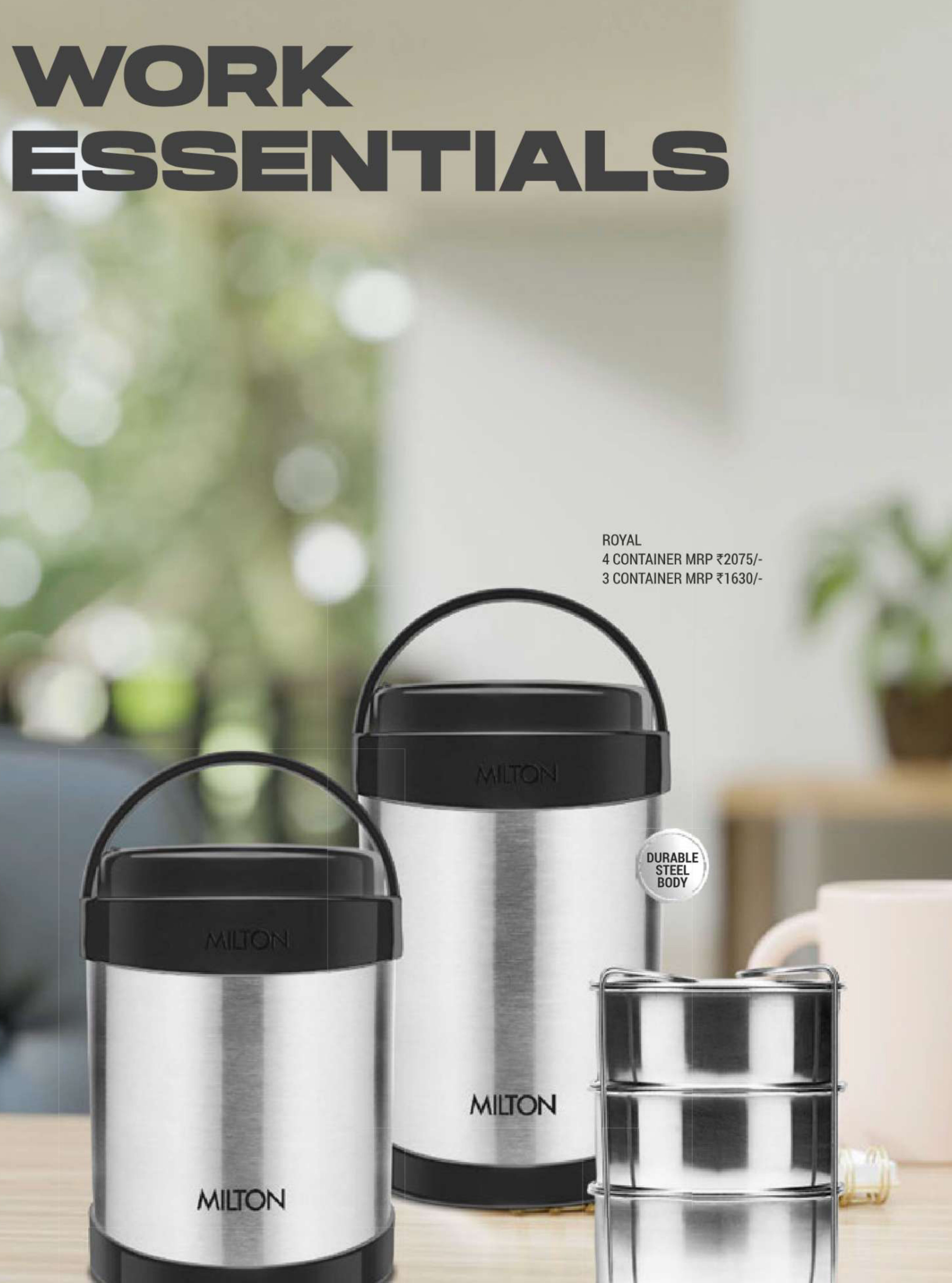 Milton Trend Insulated Thermal Lunch Carrier