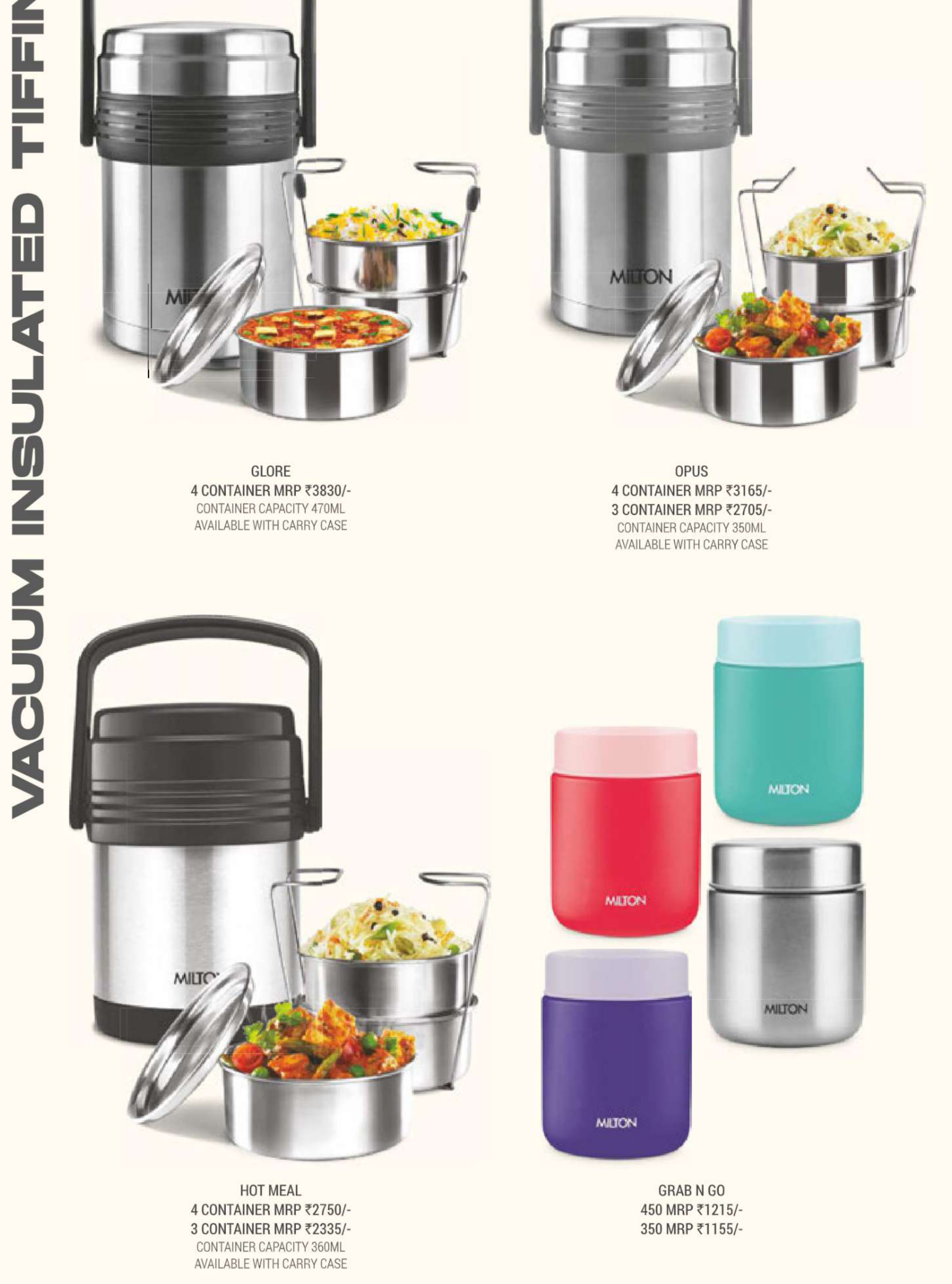 Milton Pulse Stainless Steel Lunch Box Set