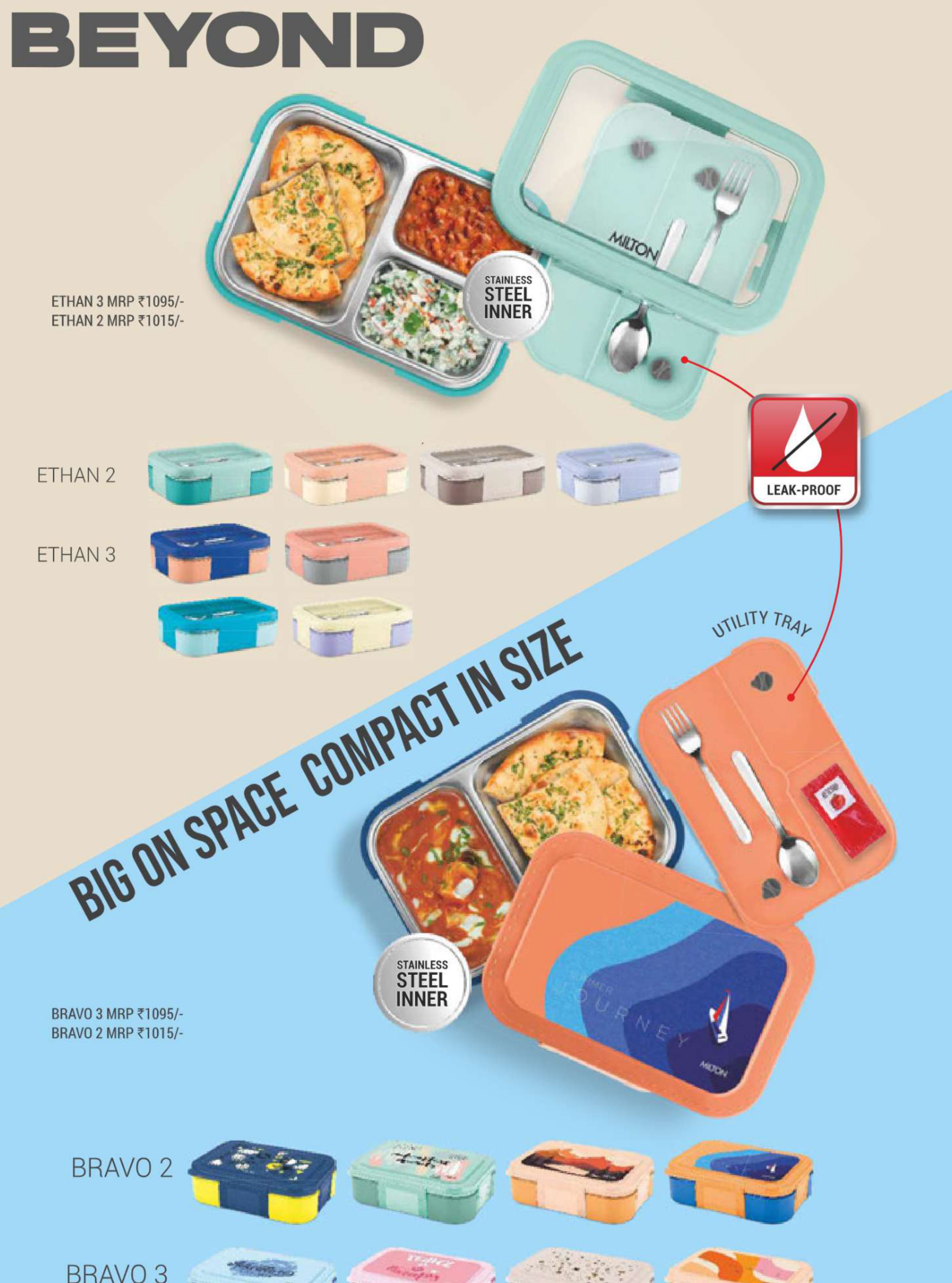 Milton Executive Insulated Lunch Box 3 Container Set