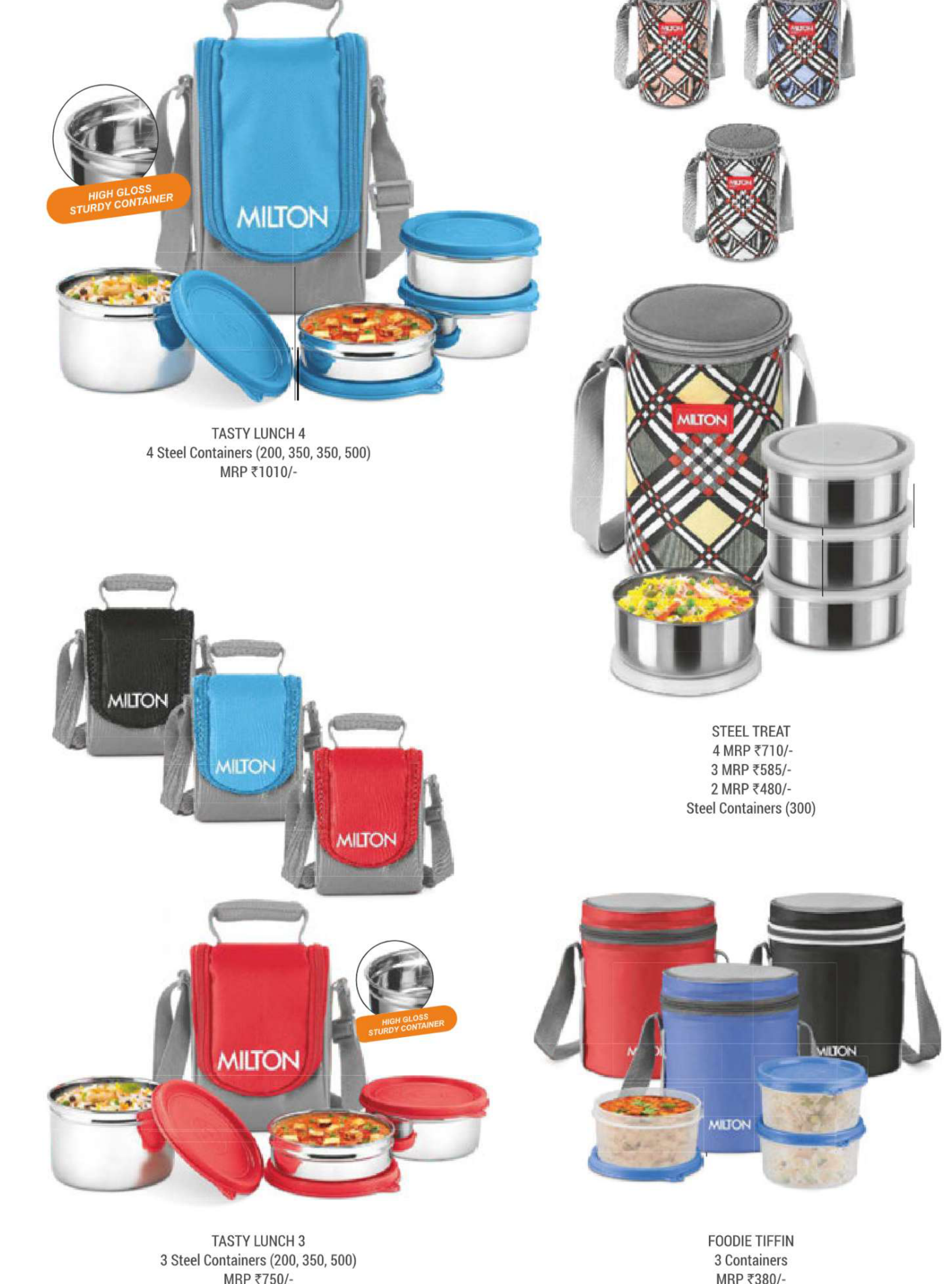 Milton Peak Stainless Steel Lunch Box Set