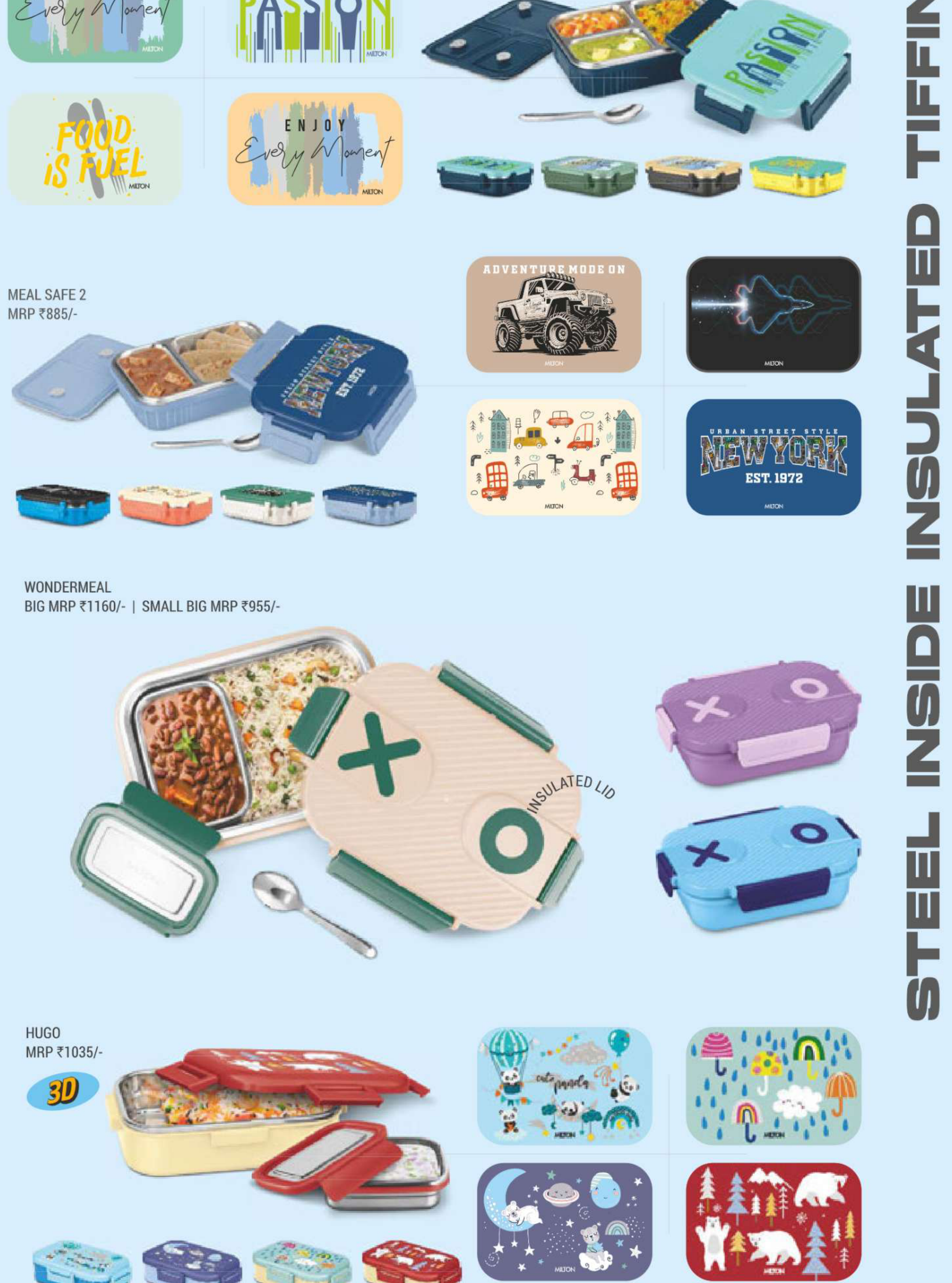 Milton Modern Bento Box 3 Compartment Lunch Set