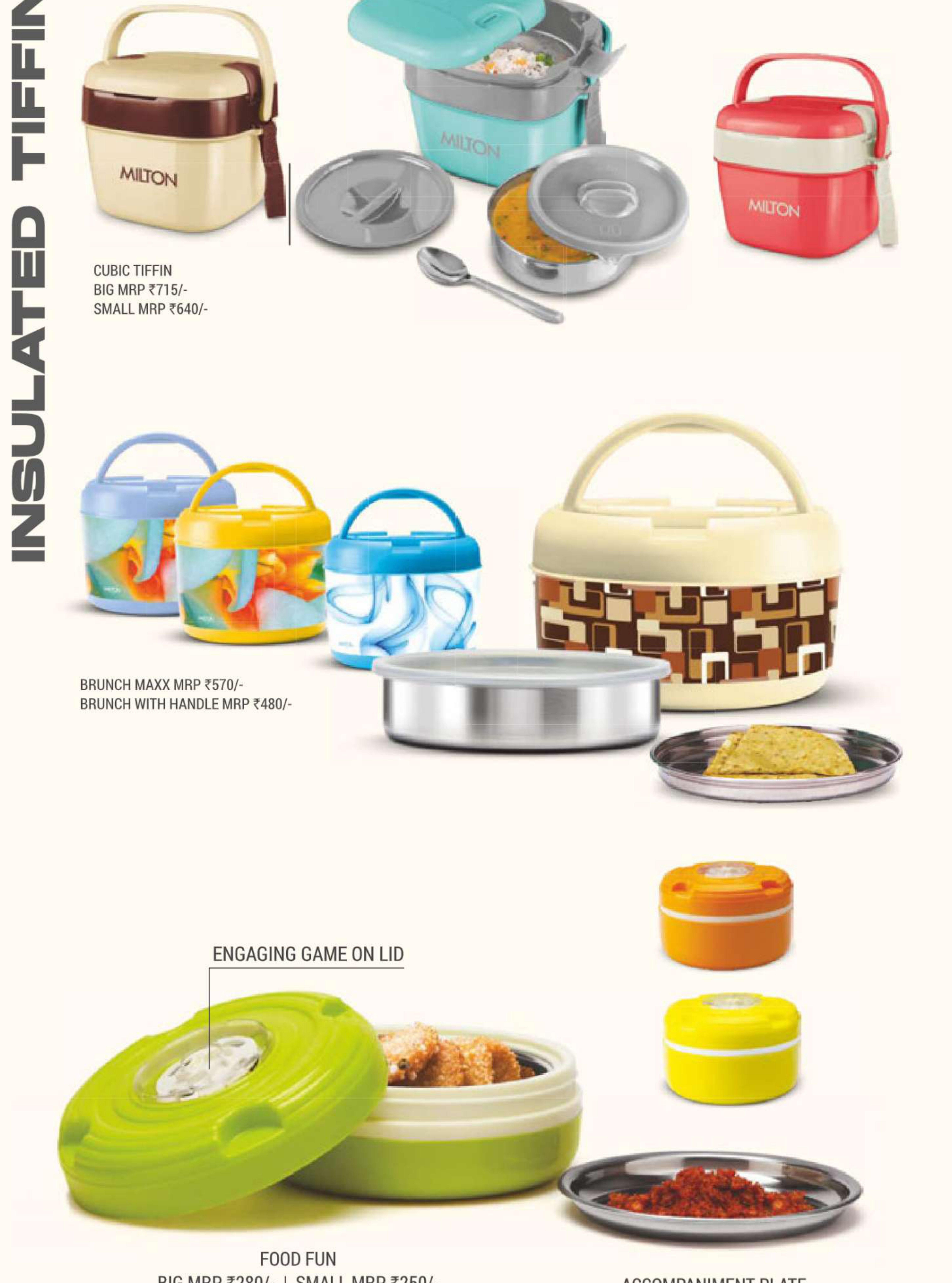 Milton Pro Lunch Insulated Food Carrier 4 Containers