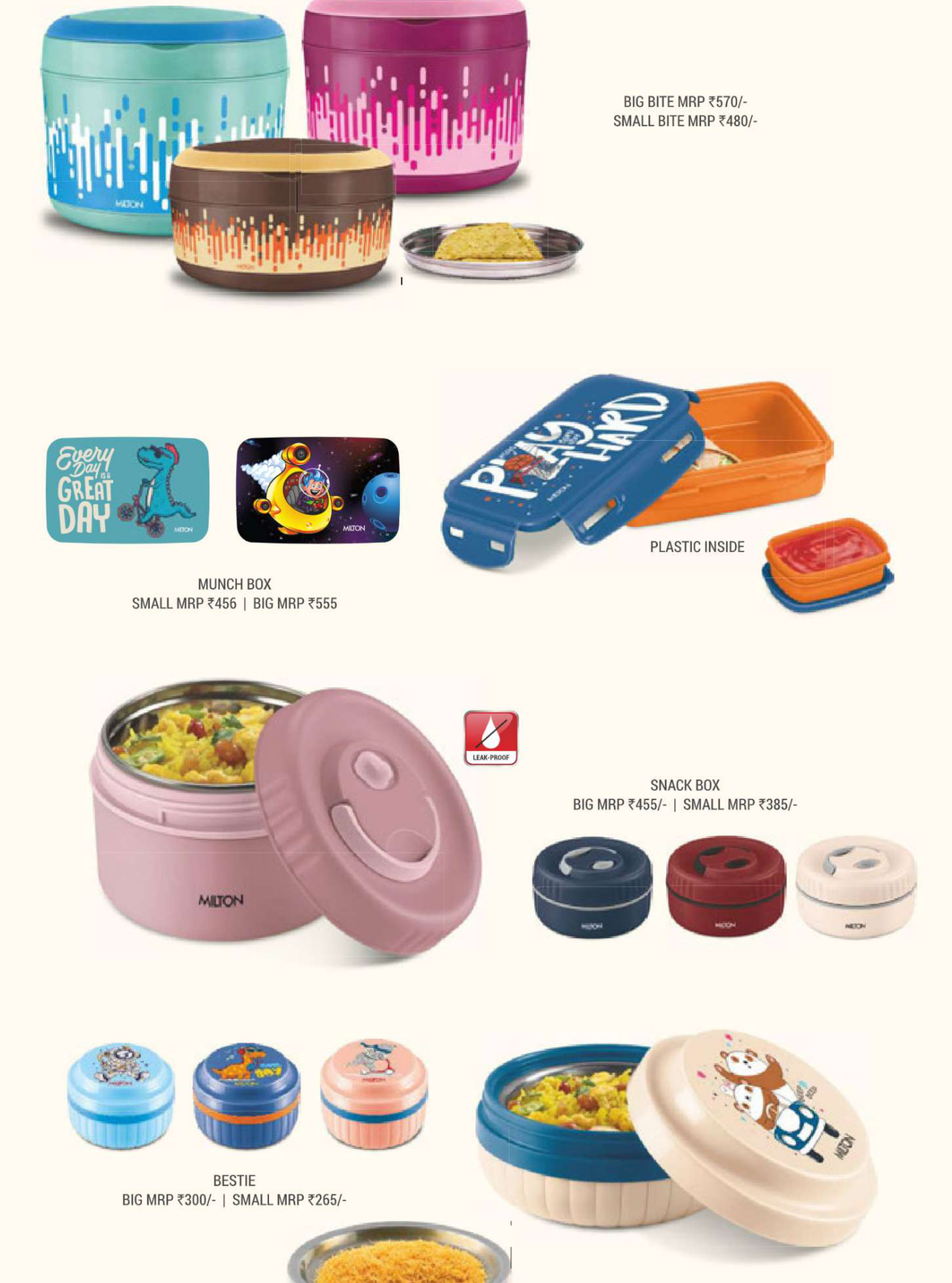Milton Mealmate Stainless Steel Lunch Box Set