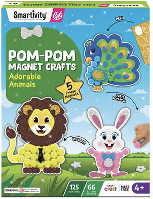Smartivity Pom-Pom Magnet Crafts (4+ Years)