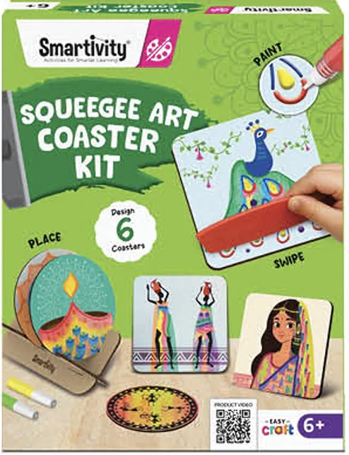 Smartivity Squeegee Art Coaster Kit (6+ Years)